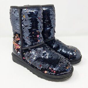 UGG | Classic Short Sequin Boot Black/Multi Sequin